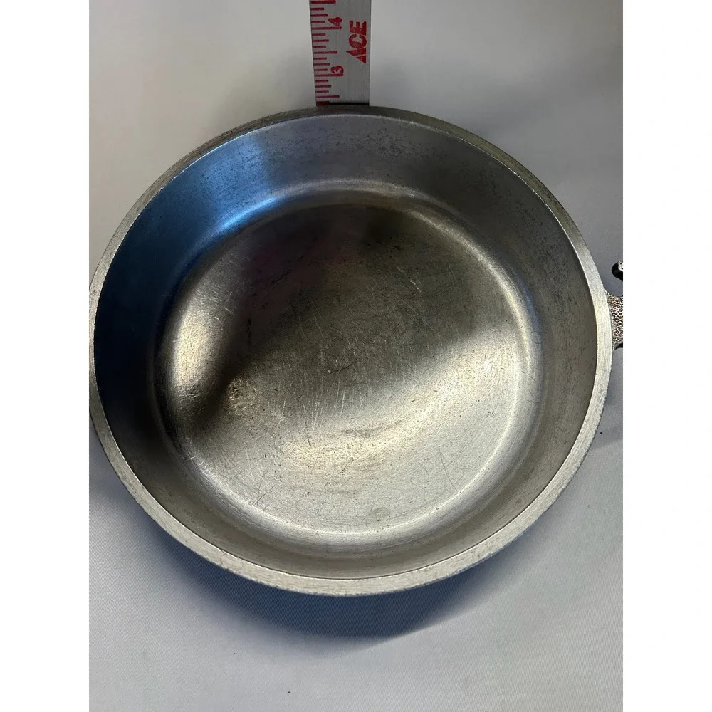 Silver Cast Aluminum Cookware Pan with Side Handles